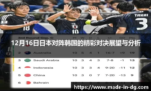 12月16日日本对阵韩国的精彩对决展望与分析